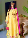 Vibrant Elegance in Yellow and Pink