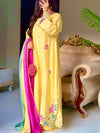 Vibrant Elegance in Yellow and Pink