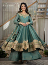 Stunning Green Anarkali for Cultural Celebrations