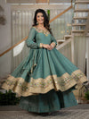 Stunning Green Anarkali for Cultural Celebrations