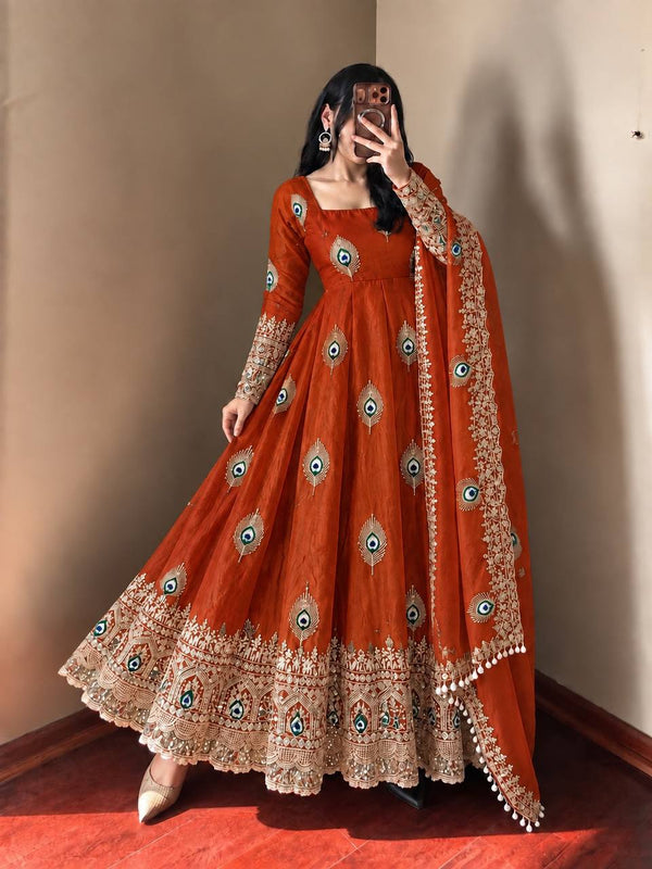 Colorful Indian Dresses Showcasing Embroidery Art