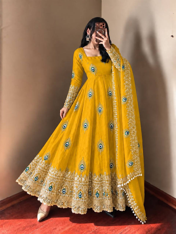 Colorful Indian Dresses Showcasing Embroidery Art