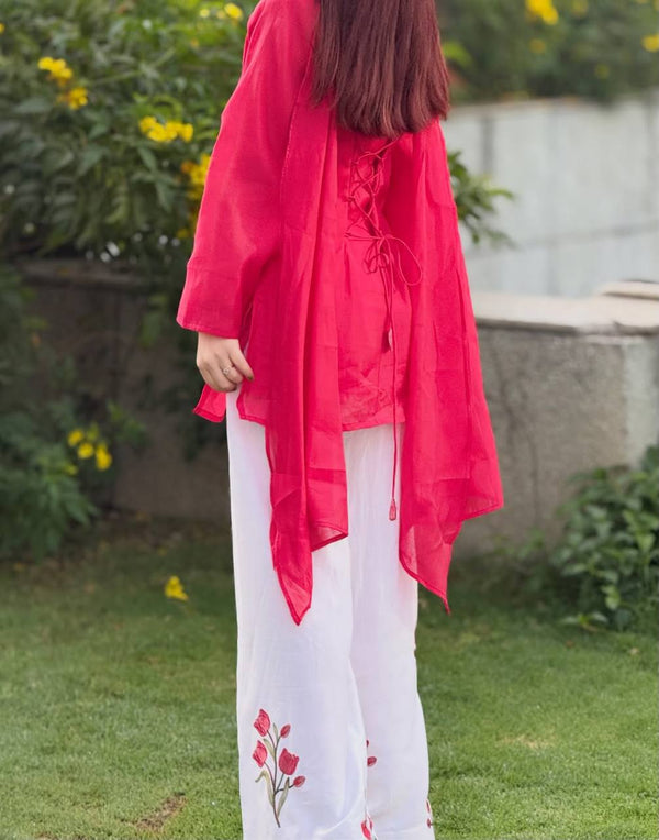 Timeless Style Combining Red and White