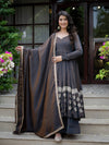 Elegant Dark Grey Anarkali Suit for Women