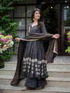 Elegant Dark Grey Anarkali Suit for Women