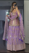 Party Wear Look Top Lehenga and Dupatta