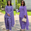 Elegance in Purple with Coffee Delight
