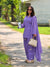Elegance in Purple with Coffee Delight