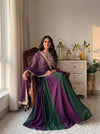 Elegant Woman in Striking Dress Pose