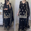 Midnight Charm: Exquisite Black Lehenga Ensemble