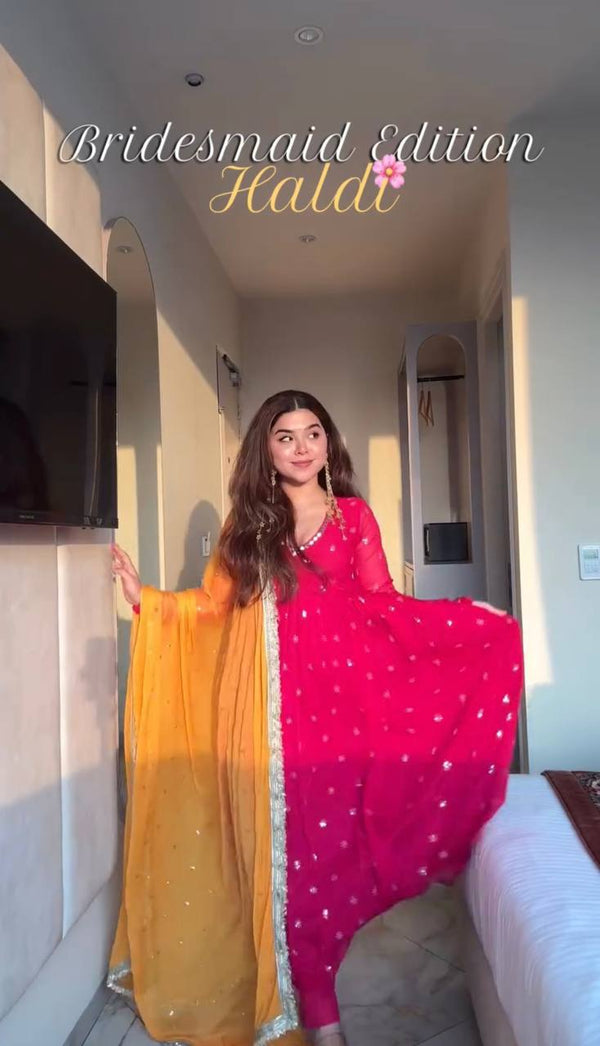 Charming Bridesmaid Haldi Look