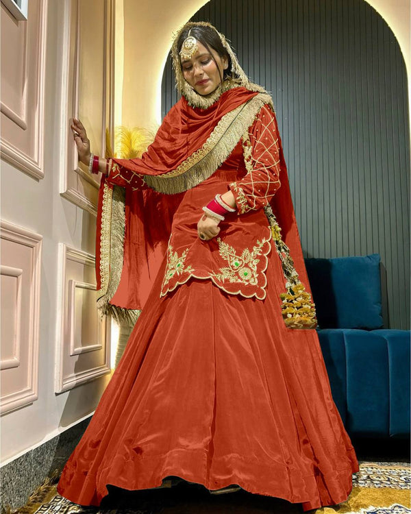 Regal Zari and Stone Embellished Hand work