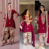 Exquisite Red and Gold Pakistani Elegance