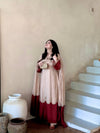 Graceful Presence Ascending the Staircase