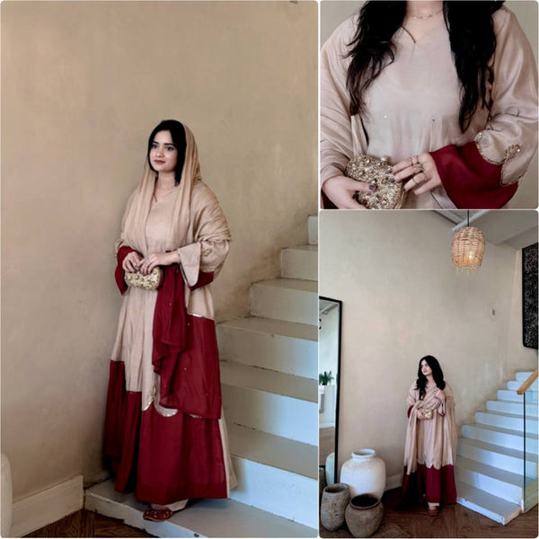 Graceful Presence Ascending the Staircase