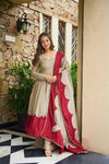 Elegant Woman in Striking Dress Pose