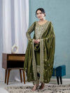 Intricately Embroidered Formal Suit with Matching Dupatta Set