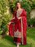 Royal Red Floral Ensemble