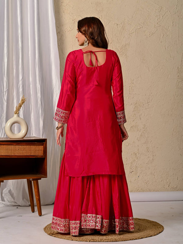 Empowering Elegance in Bold Red Attire