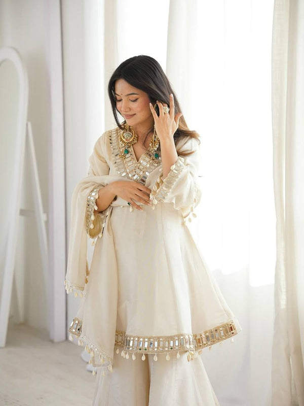 Elegance in White: A Timeless Pose