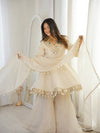 Elegance in White: A Timeless Pose
