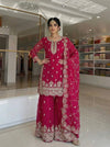 Radiant Elegance in Rich Crimson