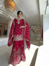 Radiant Elegance in Rich Crimson