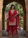 Radiant Elegance in Rich Crimson