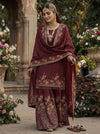 Radiant Rose Embroidered Ethnic Ensemble