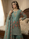 Radiant Rose Embroidered Ethnic Ensemble