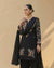 Timeless Black Attire with Floral Accents