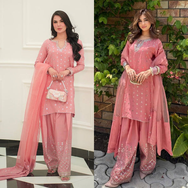 Pink Elegance A Dual Portrait Experience