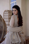 Graceful Moments in a Grey Dress