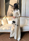 Graceful Attire with Floral Embellishments