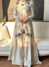 Graceful Attire with Floral Embellishments