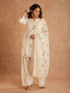 Elegant Floral Cotton Kurta Ensemble