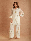 Elegant Floral Cotton Kurta Ensemble