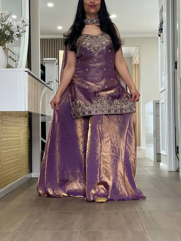 Majestic Purple Outfit for Cultural Celebrations
