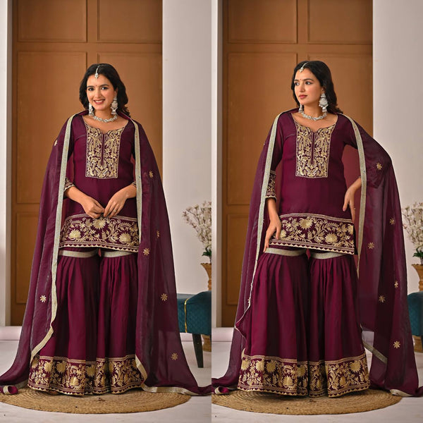 Graceful Allure: Maroon Attire for Women