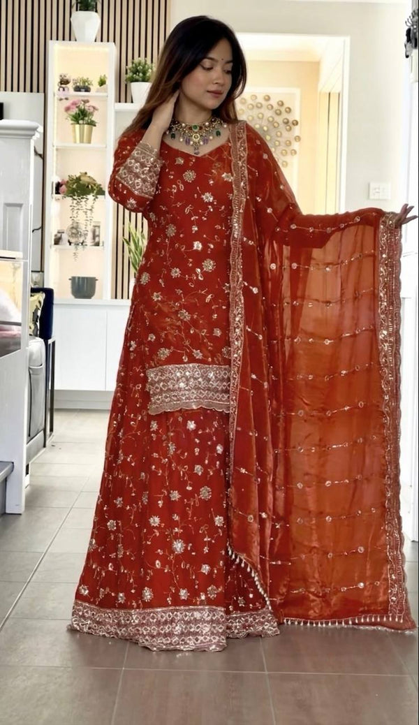 Radiant Elegance: The Festive Attire