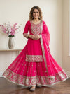 Radiant Elegance: Pink Ethnic Attire