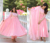 Blush Elegance Flowing Pink Attire
