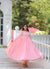 Blush Elegance Flowing Pink Attire