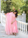 Blush Elegance Flowing Pink Attire