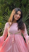 Blush Elegance Flowing Pink Attire