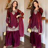Majestic Maroon Attire Glamour in Garnet