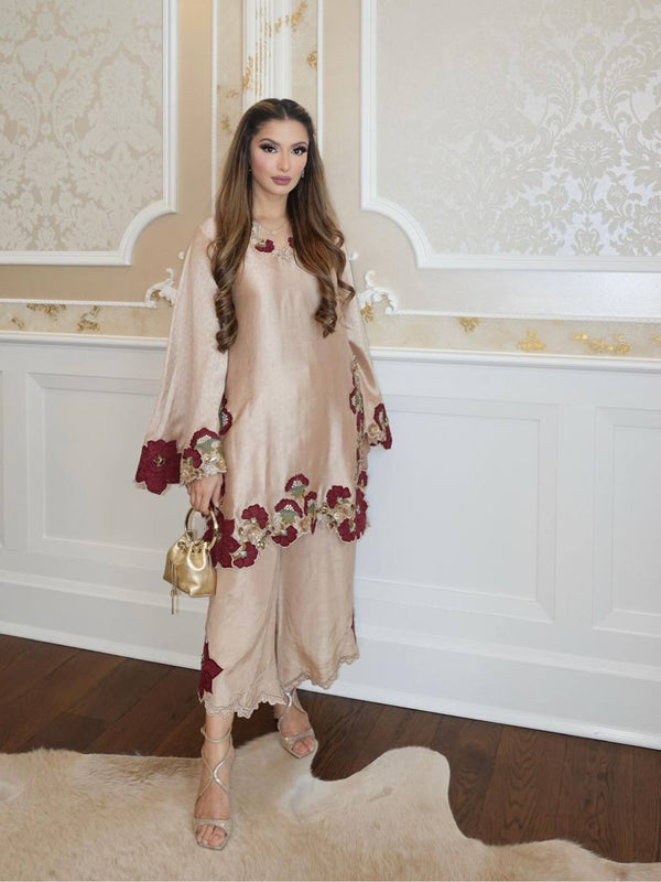 Elegant Blossom Silk Ensemble for Every Occasion