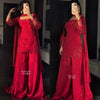 Chic Red Outfit for Eid Festivities