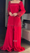 Chic Red Outfit for Eid Festivities