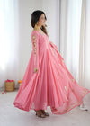 Designer Floor Length Anarkali Festive Wear Set